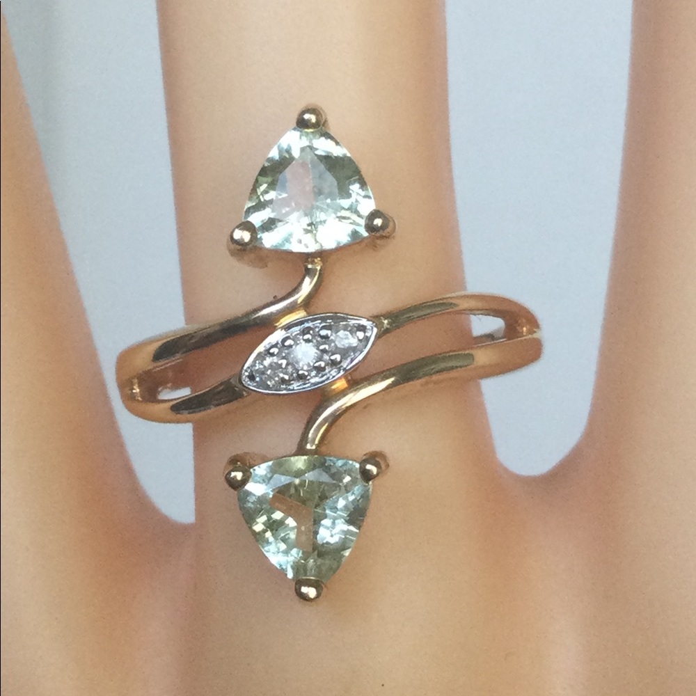 14k Prasolite Ring - Picture 1 of 6